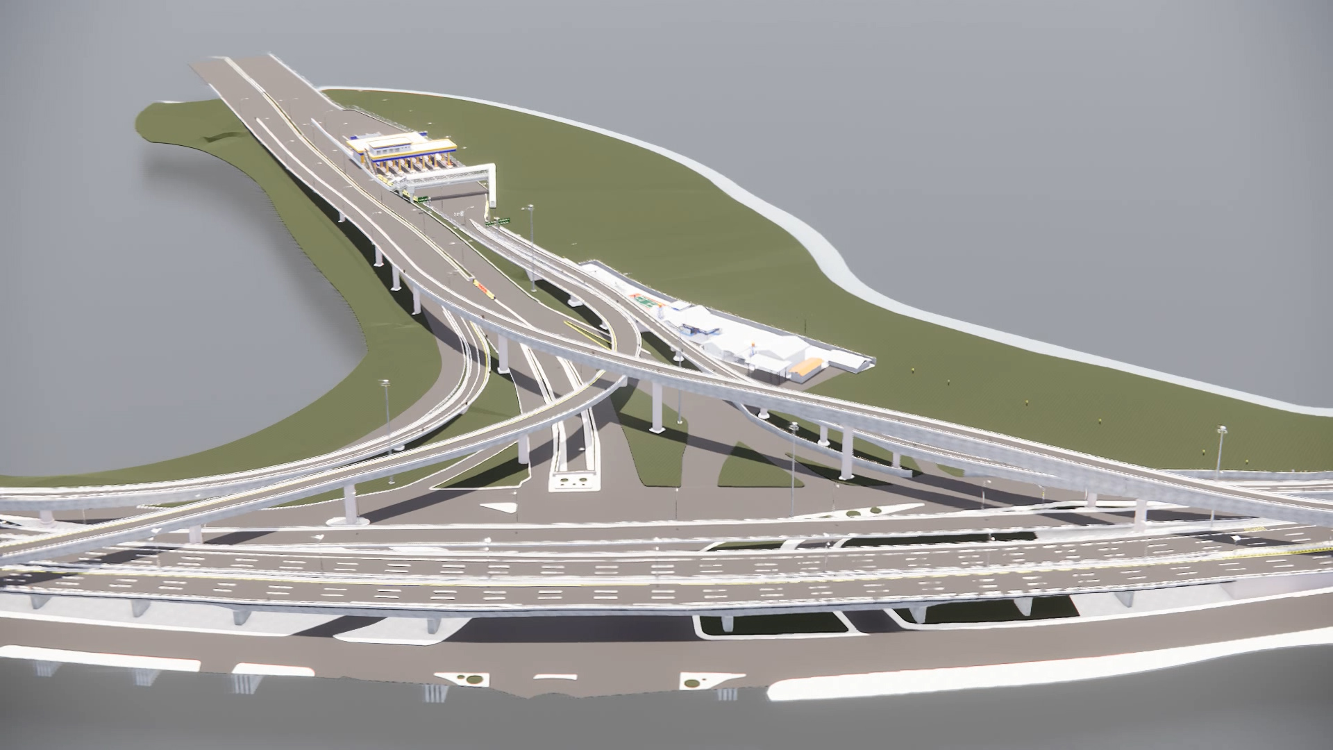 gambar 3d modeling jalan tol cinere-serpong 1