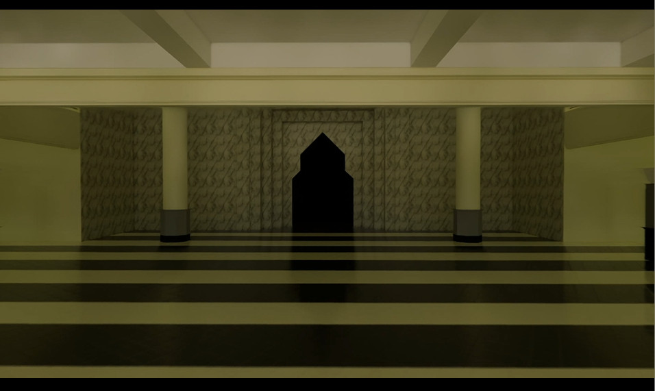 gambar 3d modeling masjid Kh.Ahmad dahlan universitas muhammadiyah yogyakarta 4