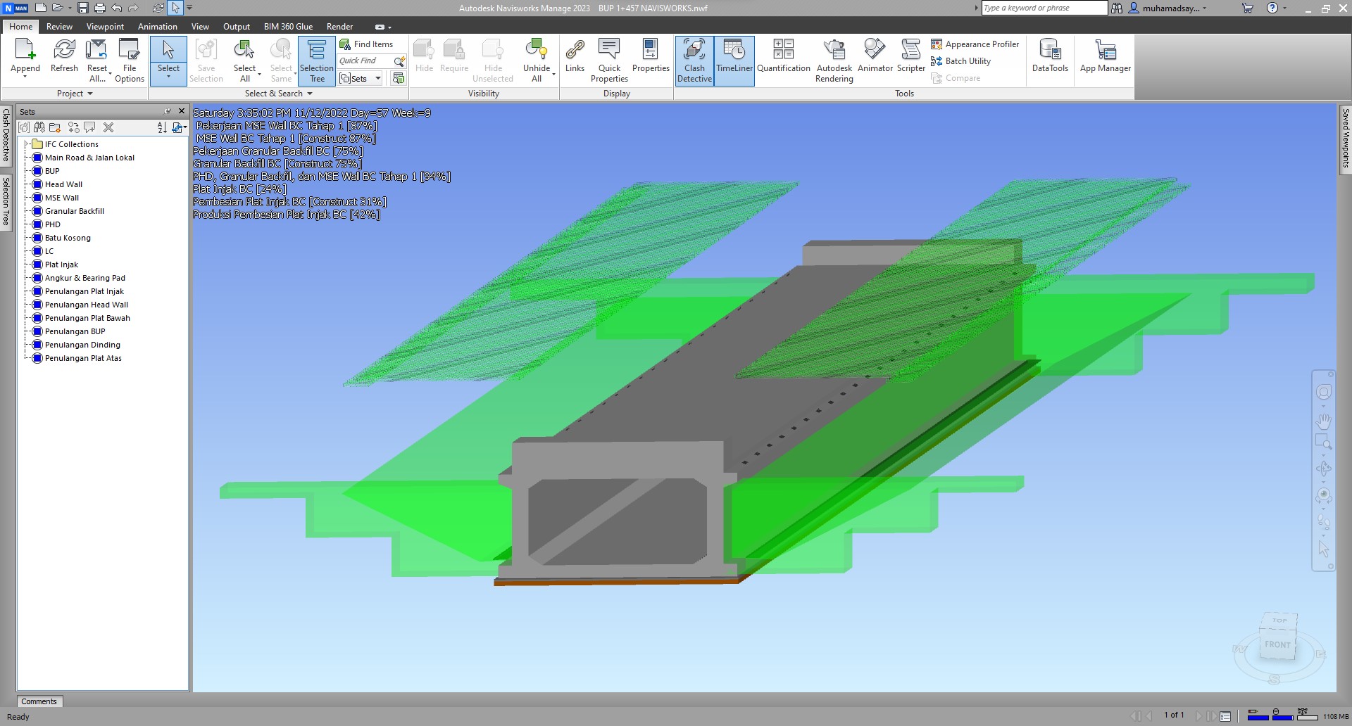 gambar 4d BIM underpass