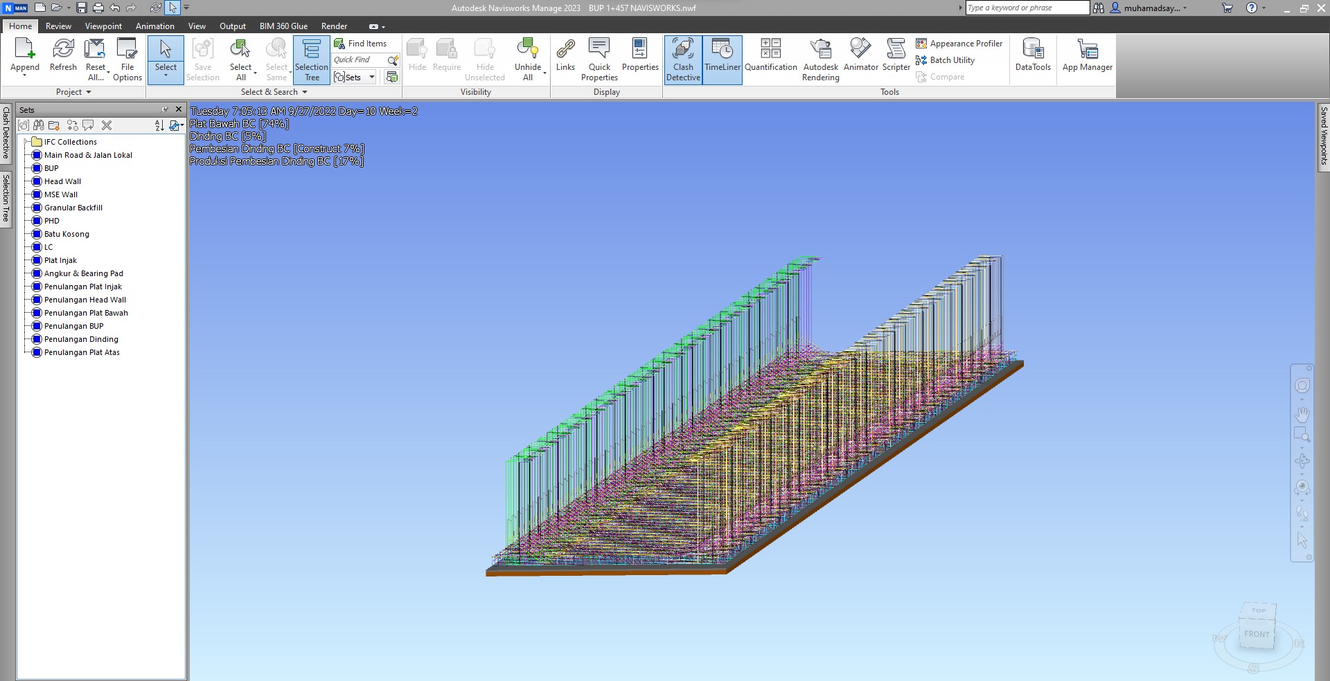 gambar 4d BIM underpass