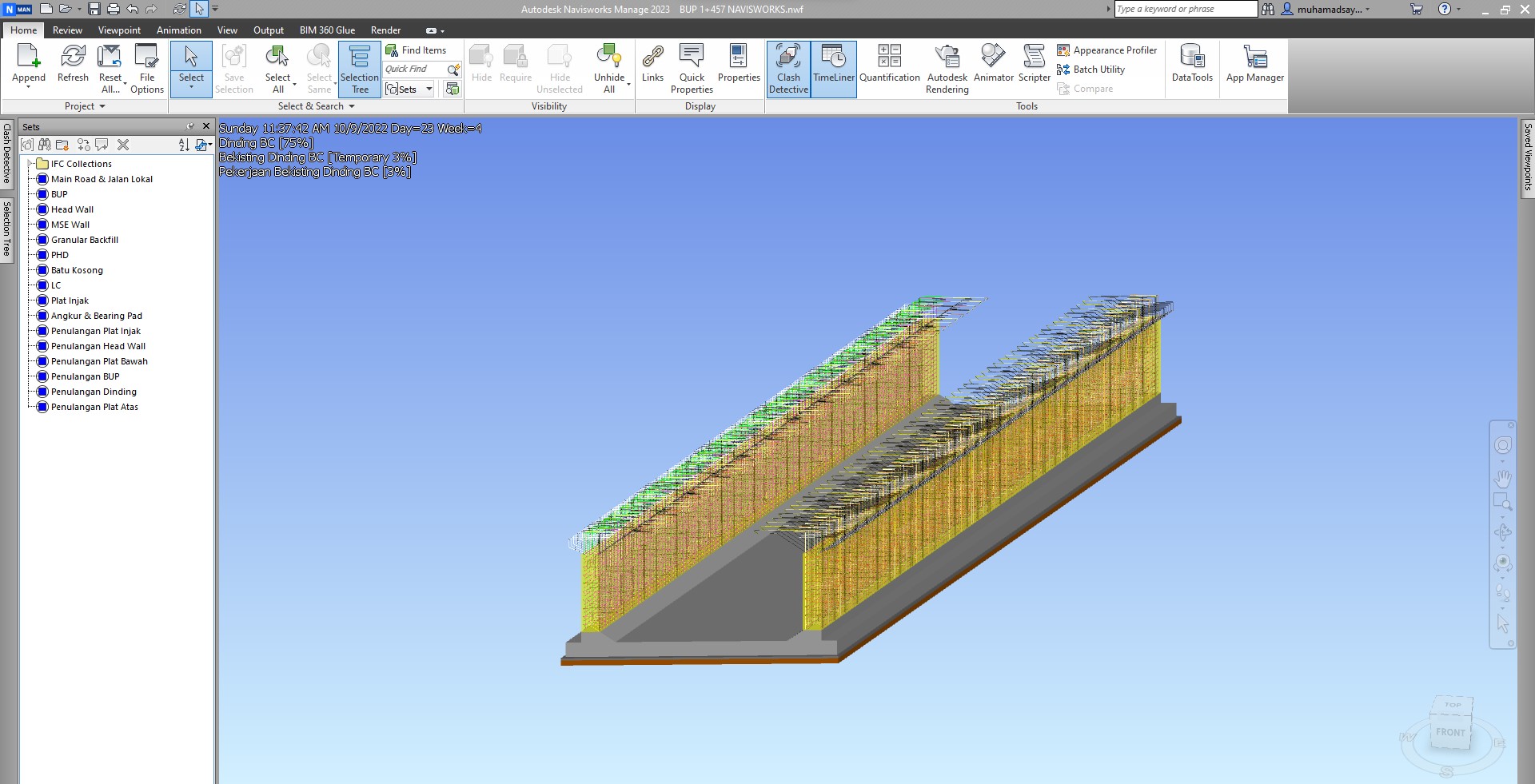 gambar 4d BIM underpass