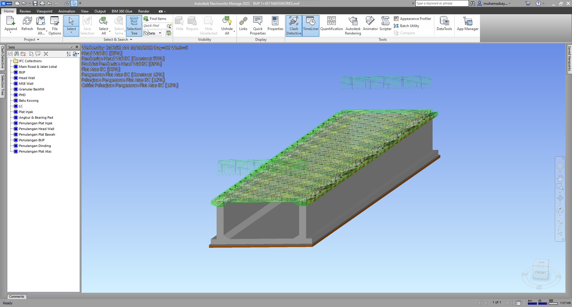 gambar 4d BIM underpass