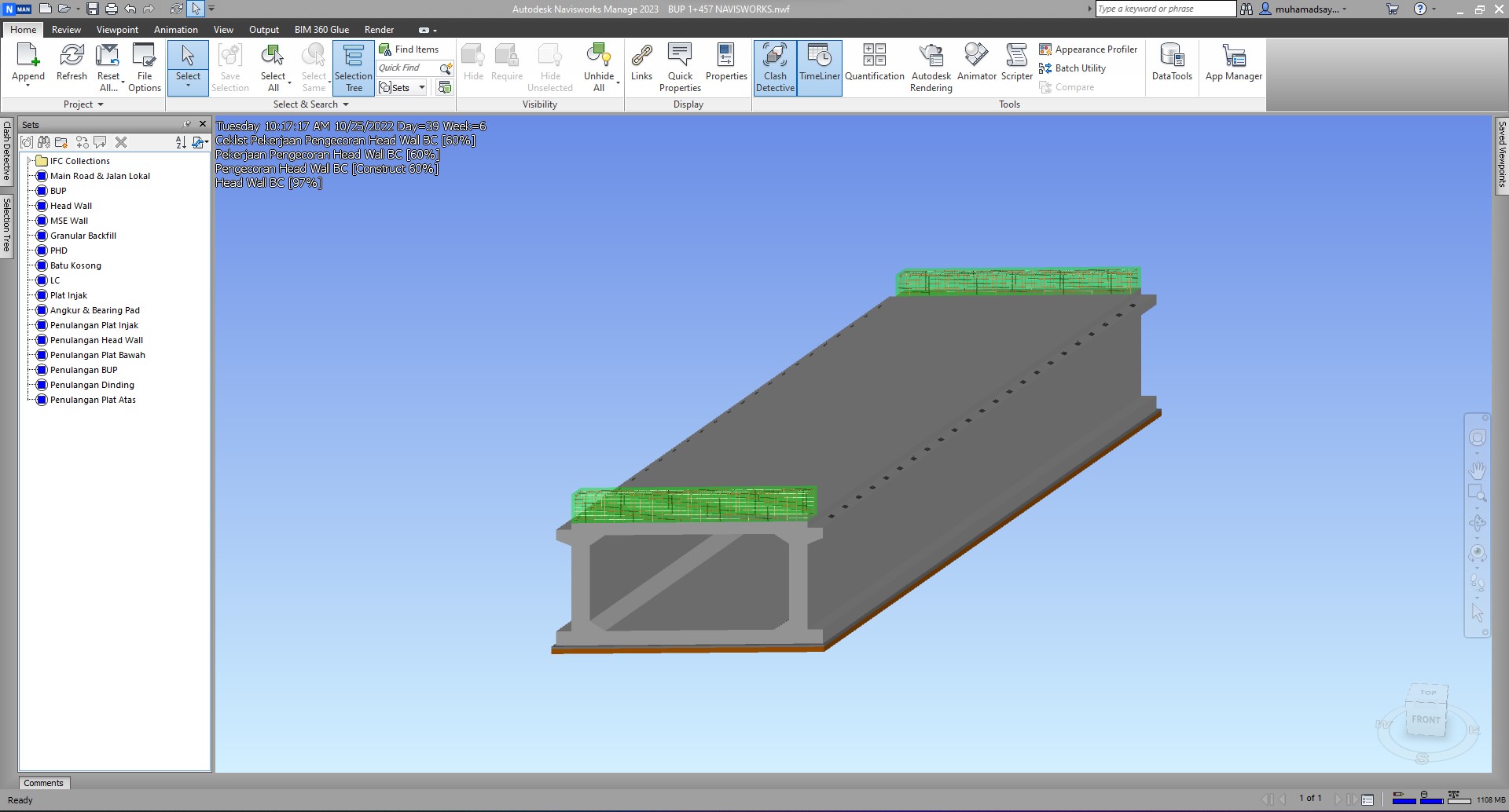 gambar 4d BIM underpass