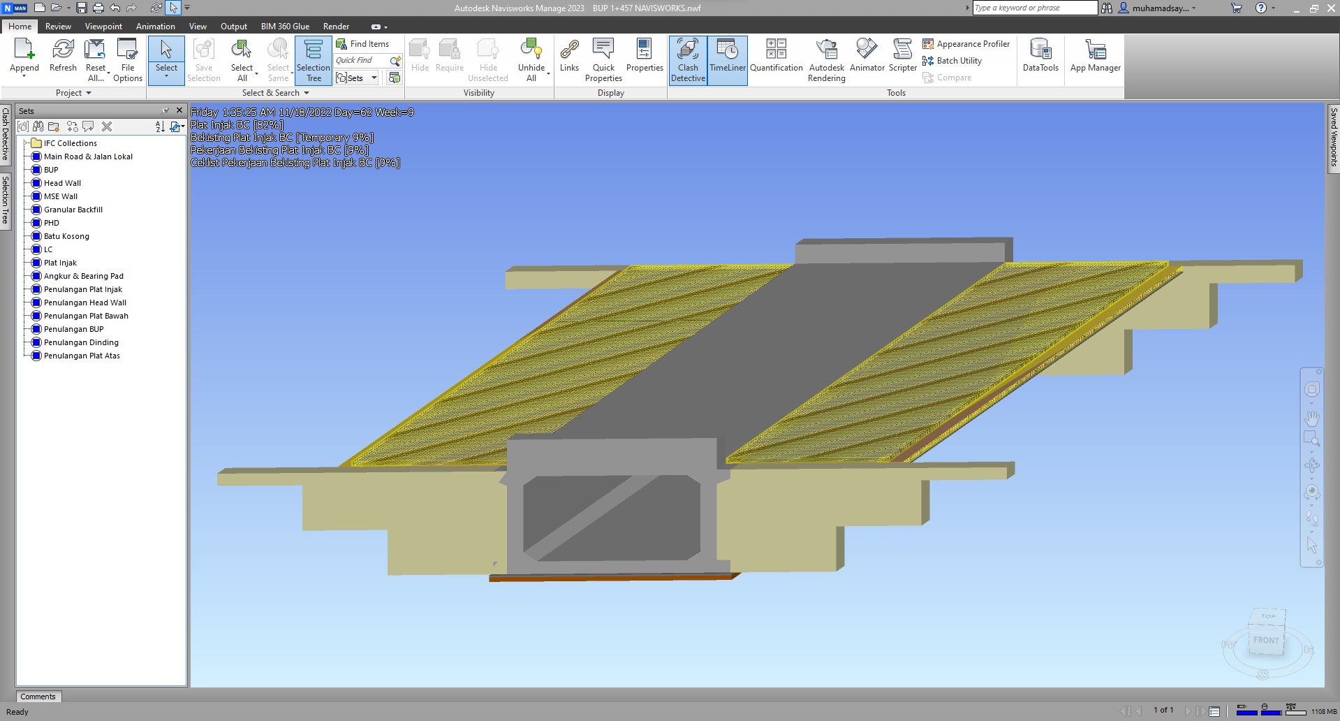 gambar 4d BIM underpass