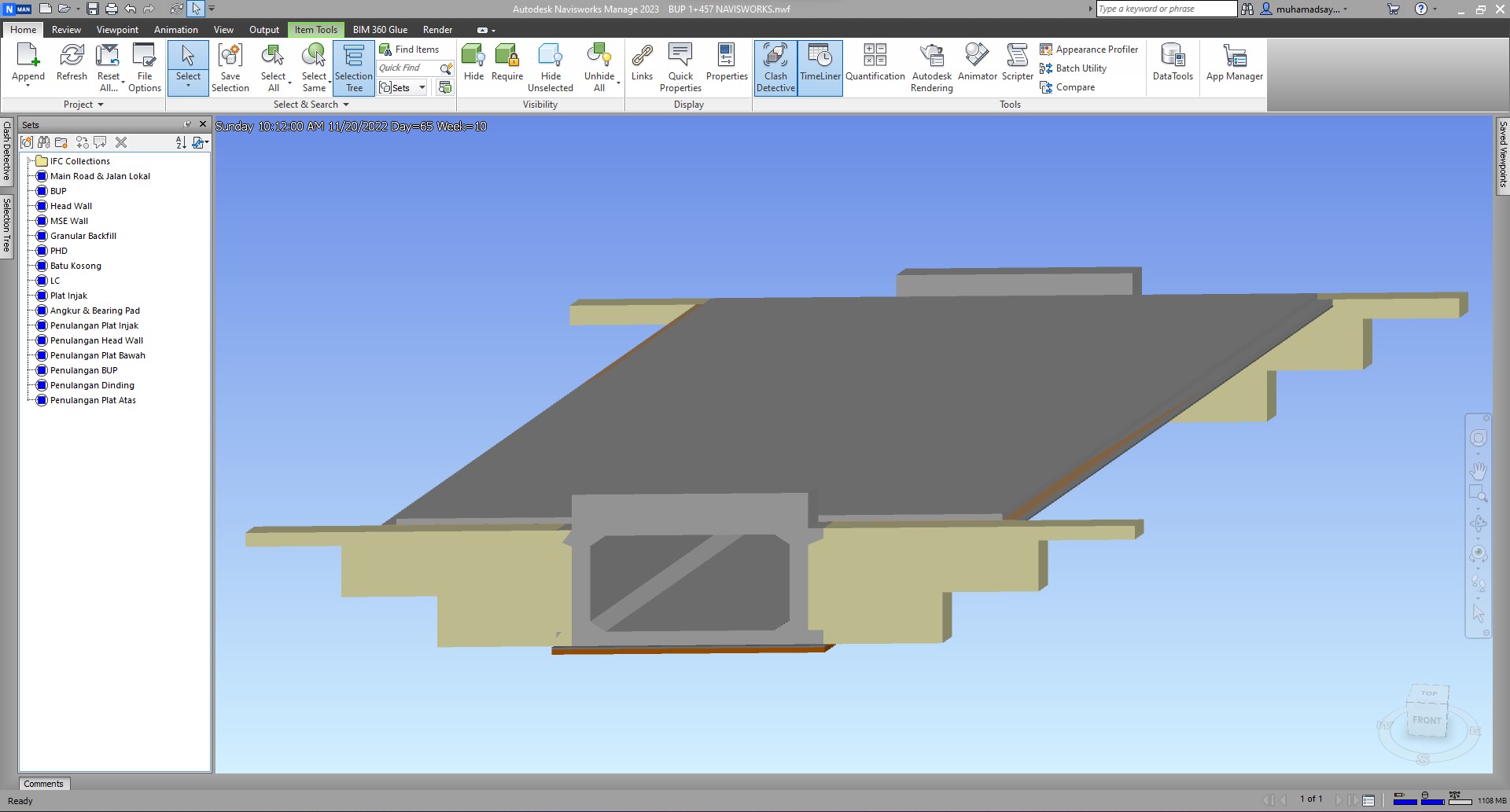 gambar 4d BIM underpass