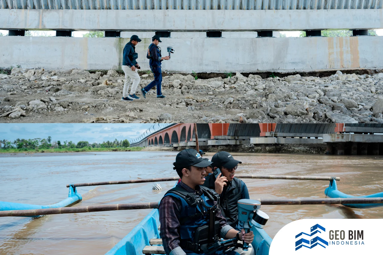 No Land Access, GeoBIM Indonesia Continues 3D Scanning from the Water